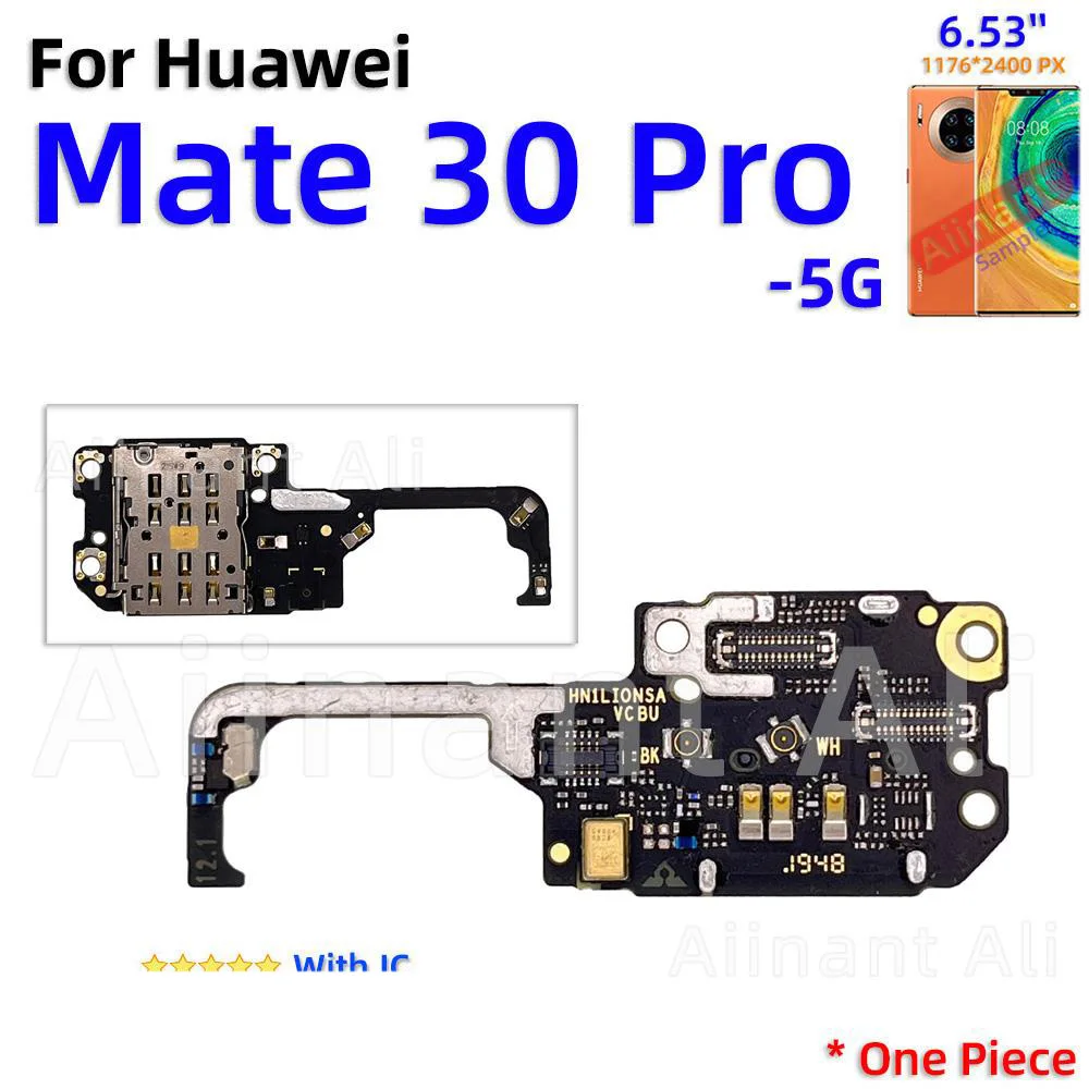 AiinAnt USB Fast Charger Dock Connector Charging Board Flex Cable For Huawei Mate 20 20X 30 40 40E Lite Pro RS Sim Phone Parts