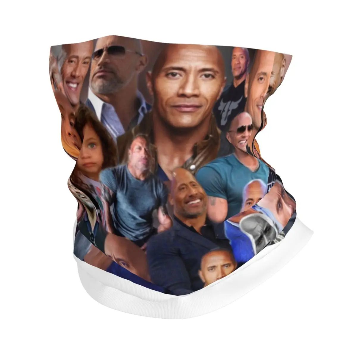 

Бандана с коллажем Dwayne The Rock Johnson на заказ, зимняя теплая повязка на шею, женский ветрозащитный шарф для лица для пеших прогулок, гетры, повязка на голову