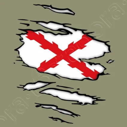 Cross of Burgundy, Another Tear Men T-Shirt Short Sleeve Casual 100% Cotton O-Neck Summer Men's T Shirt