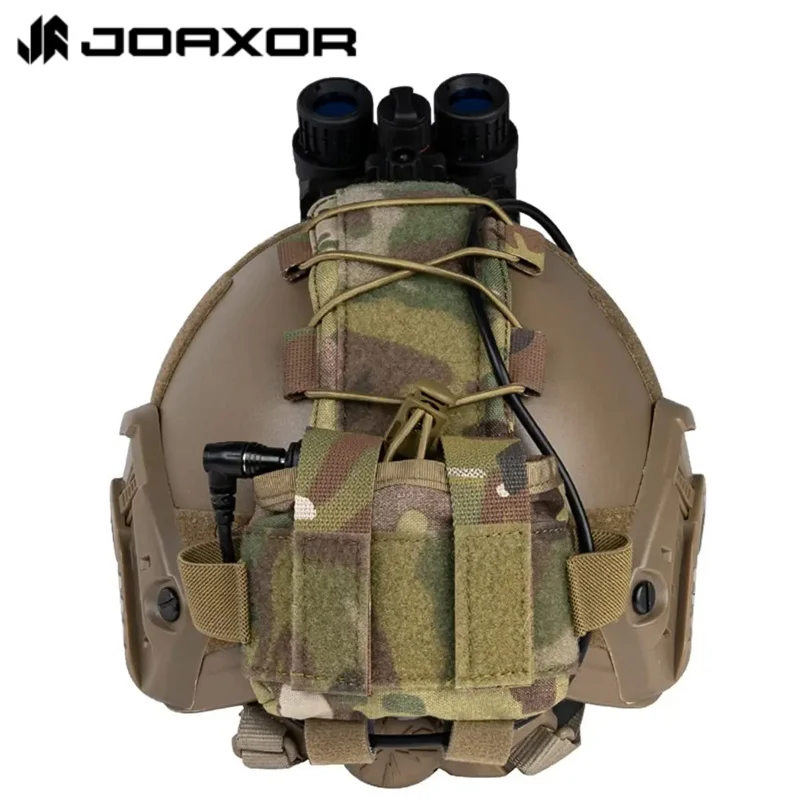 JOAXOR Tactical Helmet Battery Pouch Counterweight Pouch MK1 Helmet Battery Pack Balance Weight Bag