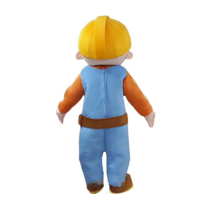 Costume de pompier Bob pour adulte, mascotte, carnaval amusant, accessoires de spectacle de beurre de dessin animé, taille