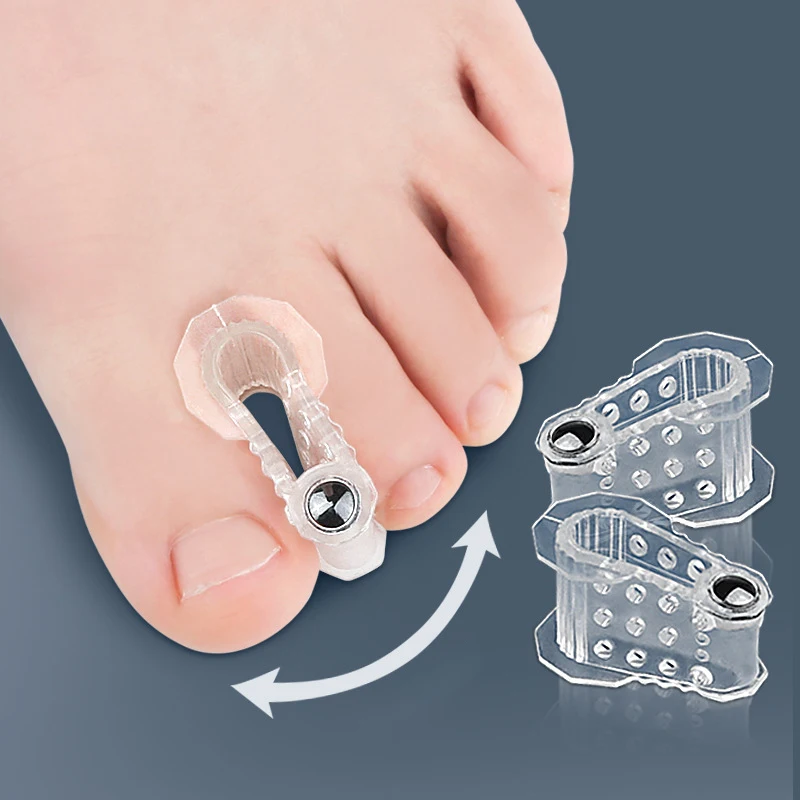 Pexmen-separadores de dedos de Gel para corregir juanetes y restaurar los dedos de los pies a su forma Original, Corrector de juanetes para dedo gordo del pie, 2 unids/lote