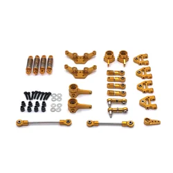 WLtoys 1/28 284131 K969 K979 K989 K999 RC araba parçaları Metal yükseltme salıncak kolu direksiyon kupası şok braketi direksiyon bağlantı şok