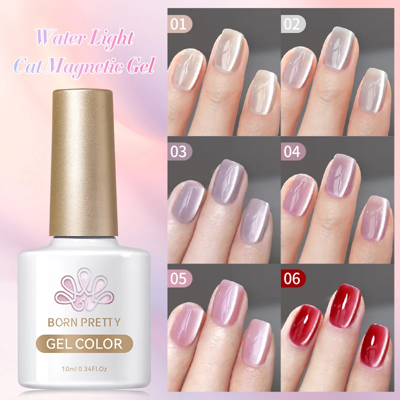 Faillite N PRETTY-Verhéritage à Ongles Gel Magnétique Semi-Continu, Couleur Chair, Soak White Sparking, 10ml