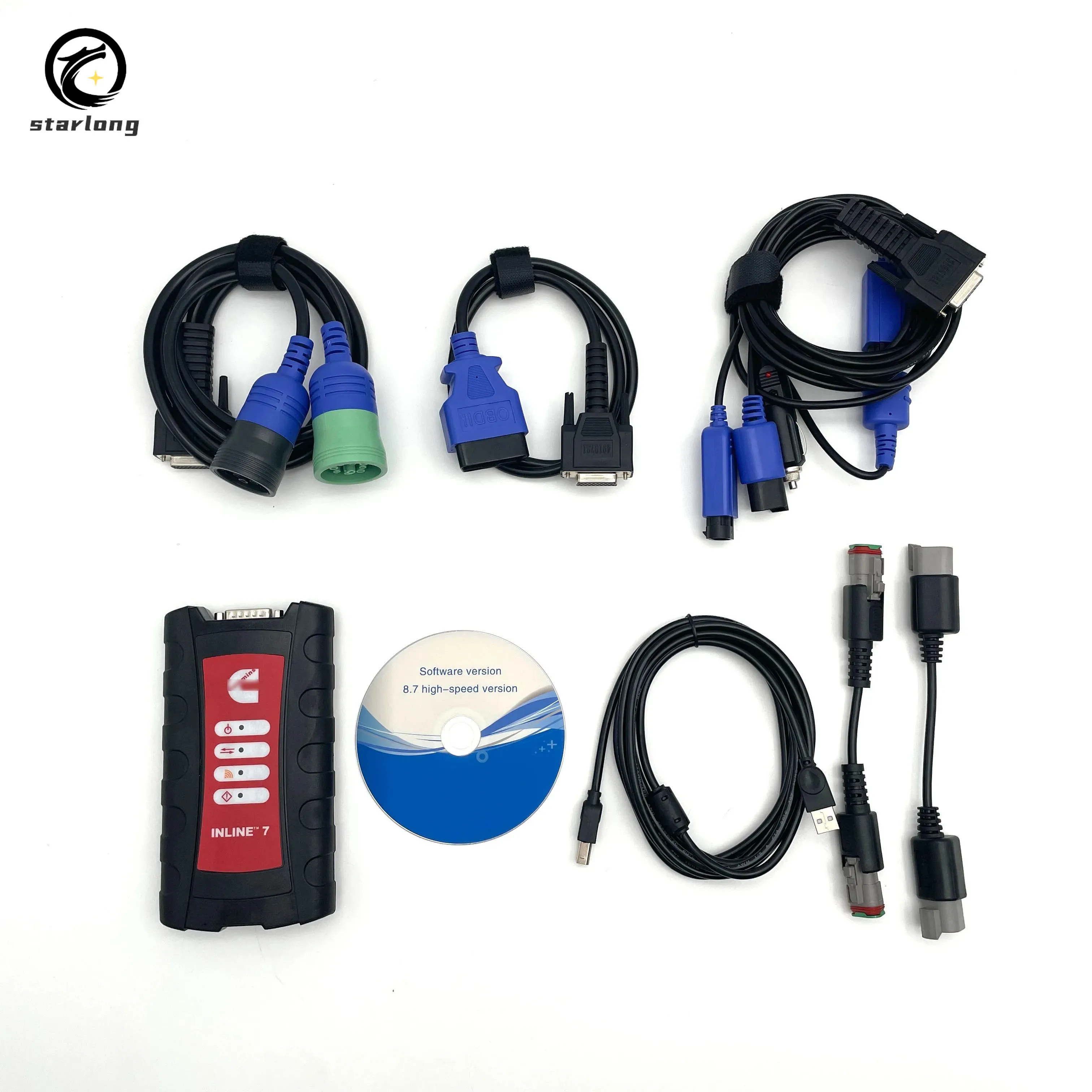 for Cummins INLINE 7 Data Link Adapter for Cummins Truck Diagnostic Tool With for Cummins Insite 8.7 8.9 Software