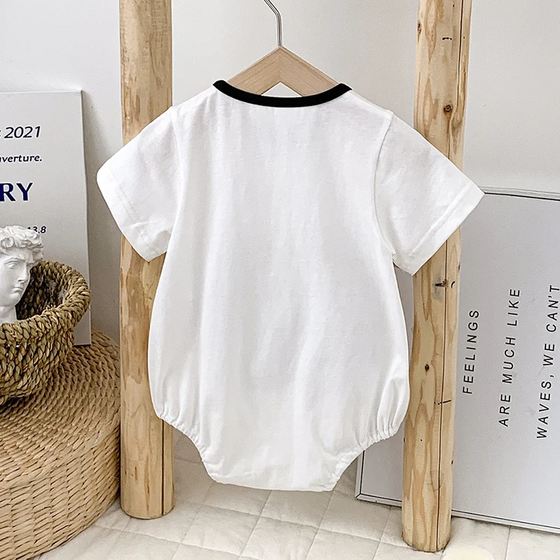Newborn Summer Thin Cartoon Rer 2024 Cotton e Outerwear Baby Clothes Trendy Cler Suit for Infants And Toddlers view 3