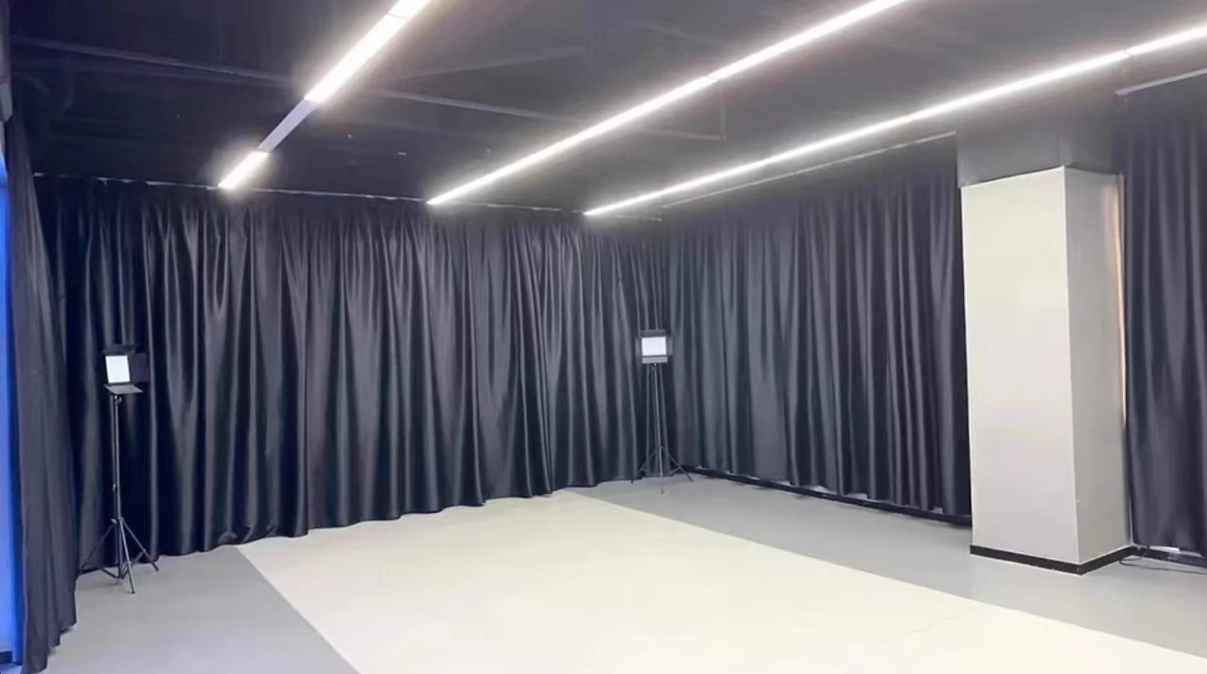 Professional Fully Blackout Curtains for Dance Studio, Stage, Photography & Live Stream - Light-Blocking Family Cinema Curtains