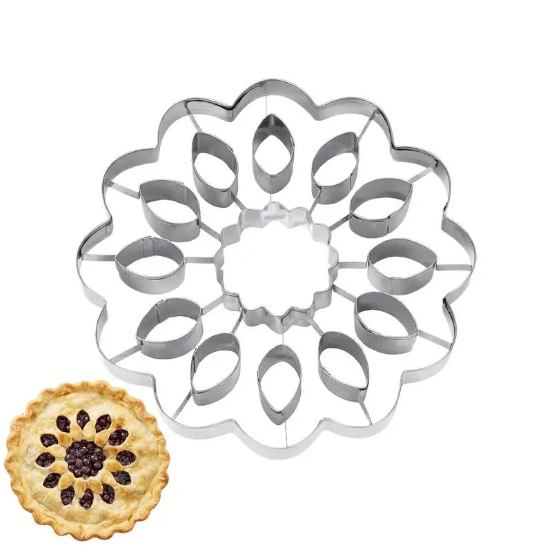 Sunflower Cookie Mold Cookie Stamp Press Flower Shaped Cookie Cutters Small Baking Tools Embossing Cookie Molds For Cookies