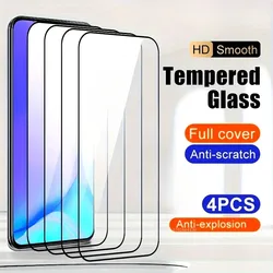 4Pcs HD Screen Protector For Samsung A06 A16 A23 A24 A34 A52 A53 A73 5G Tempered Glass For Samsung A05 A12 A13 A15 A25 A35 A55