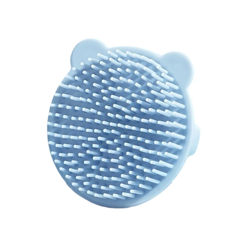 نصيحة مستديرة طفل شامبو فرشاة السيليكون ناعم فروة الرأس منظف الكرتون كرتون للرضع للرضع ملحق حمام الحيوانات الممتع #5