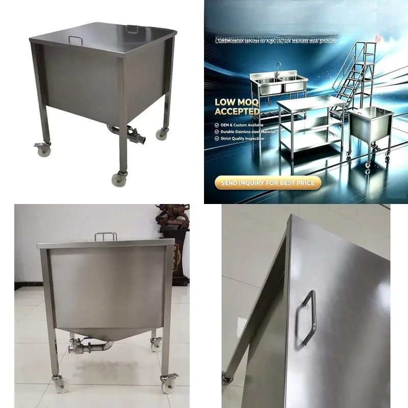 316 Stainless Steel Barrel Tank for Food Cheese Snack Truck Factory Custom Size Style Low MOQ