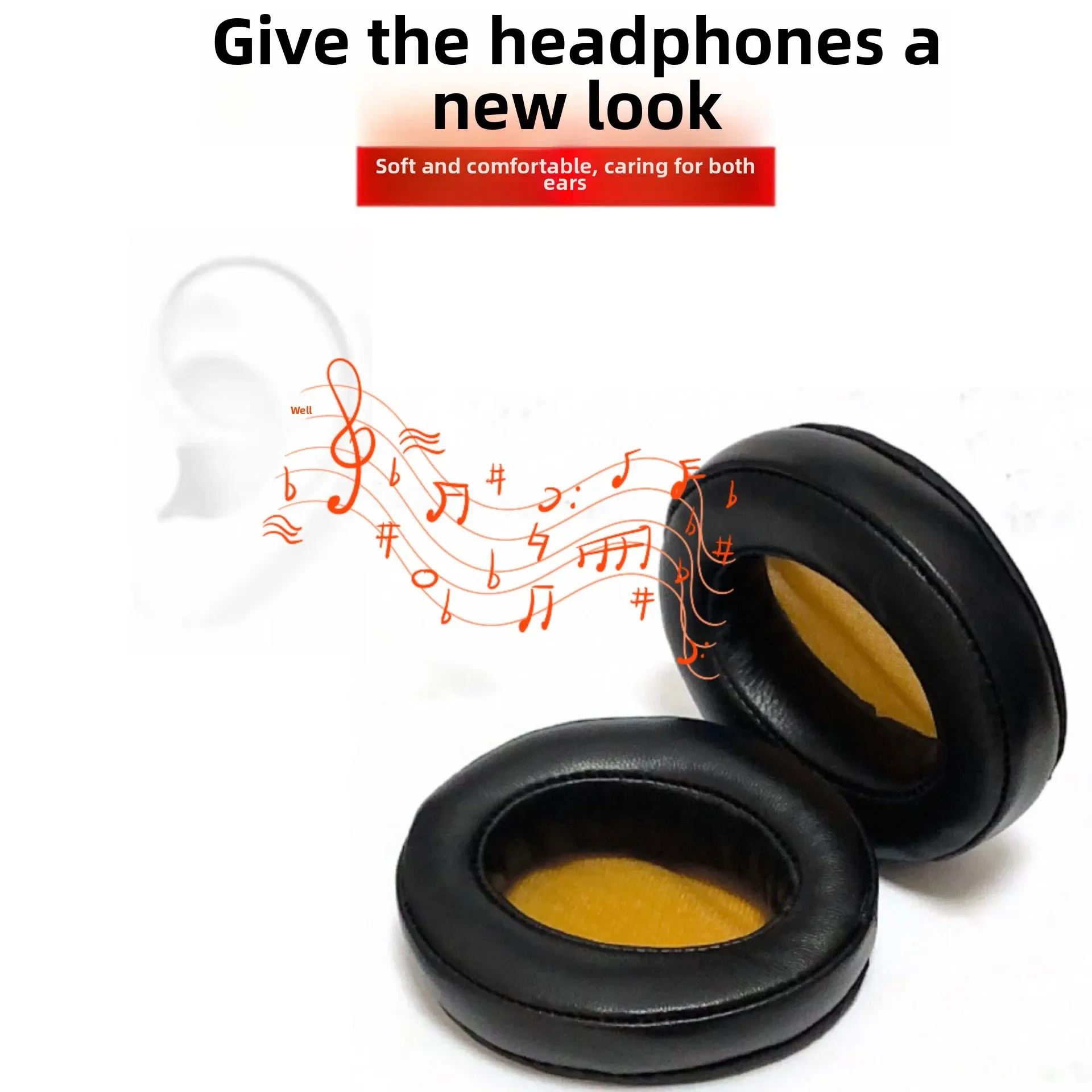 Replacement Ear Pads for Sennheiser MOMENTUM2.0 Sponge Headphone Cover