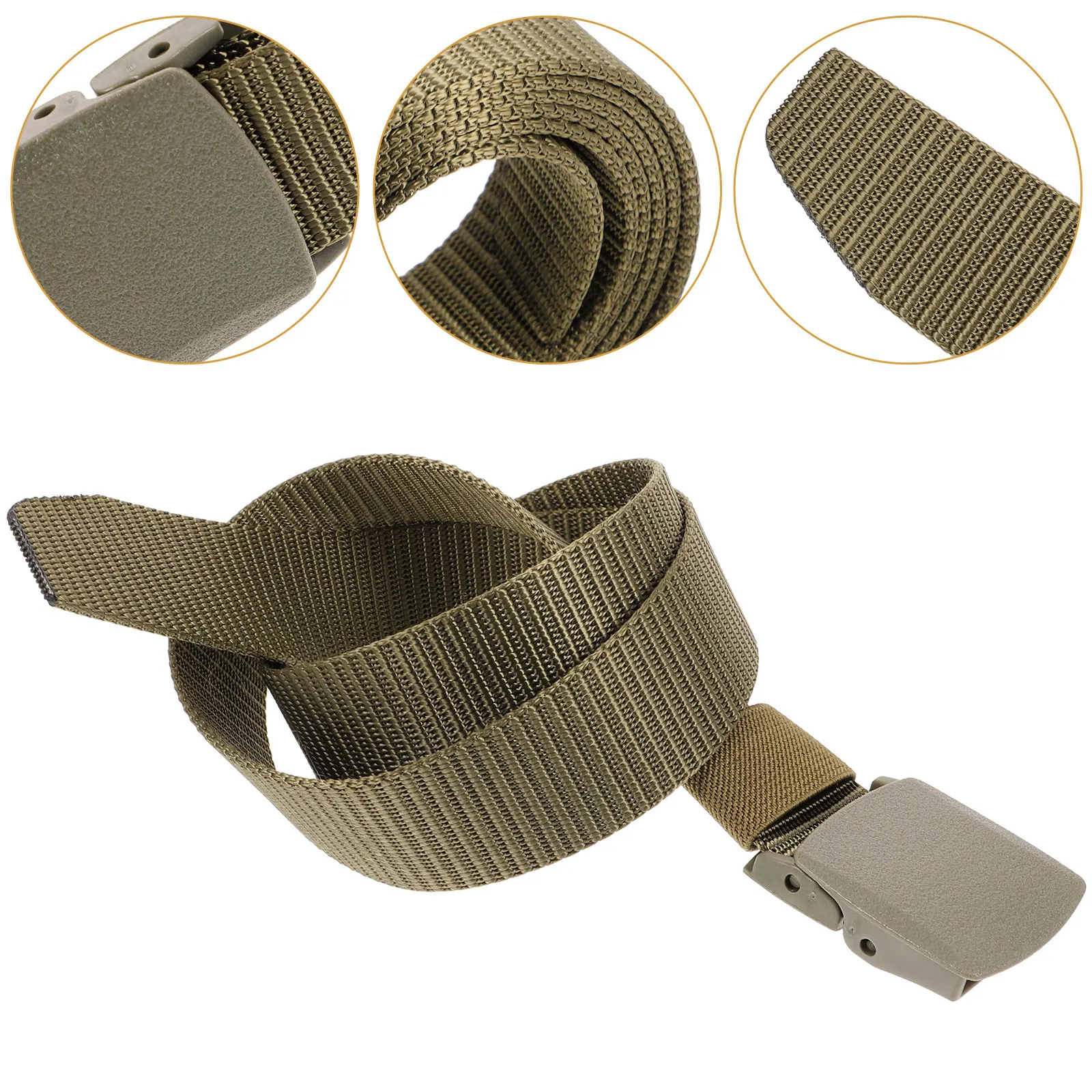 Adjustable Waterproof Tactical Belt Outdoor Utility Belt for Camping Hiking Mountaineering Training Outdoor Supply