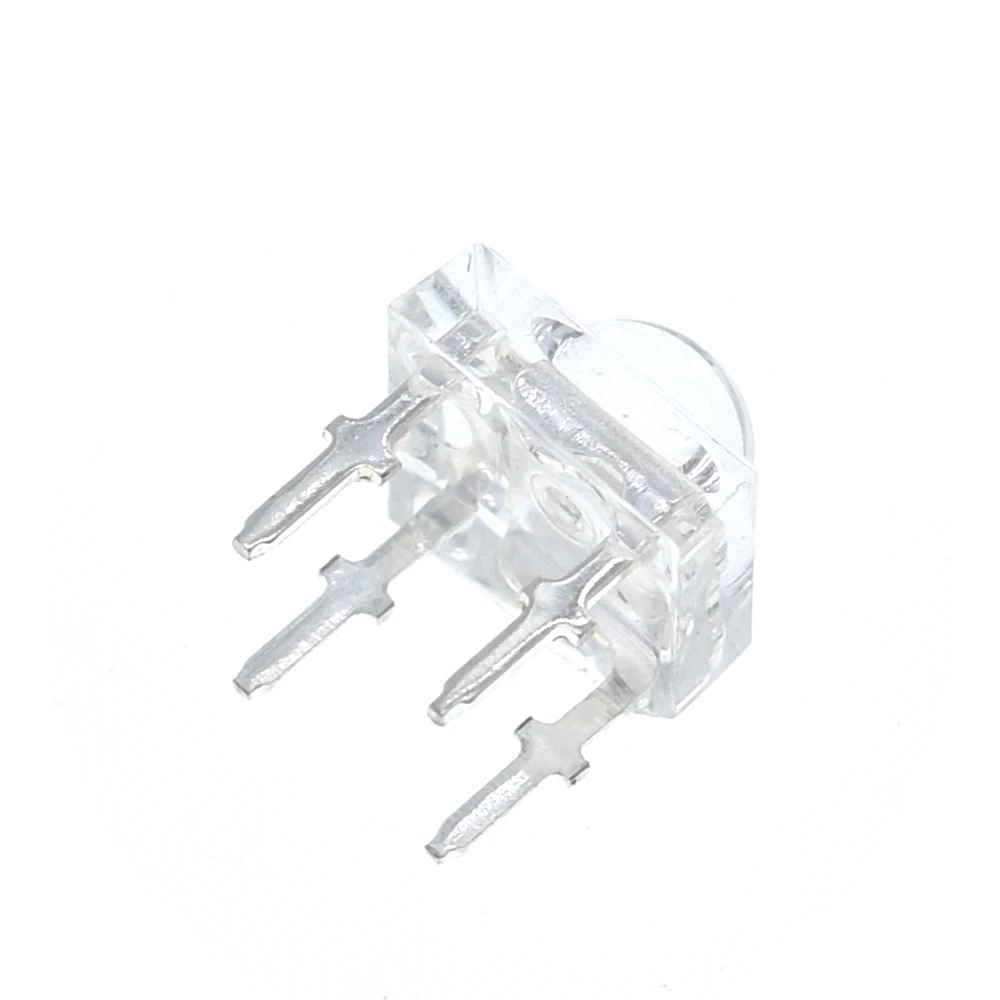 10Pcs 5mm F5 Piranha LED White RED Orange Amber Clear 5mm LED Diode Light-Emitting-Diodes 4-pins Piranha LED Diodos Brightness image 5