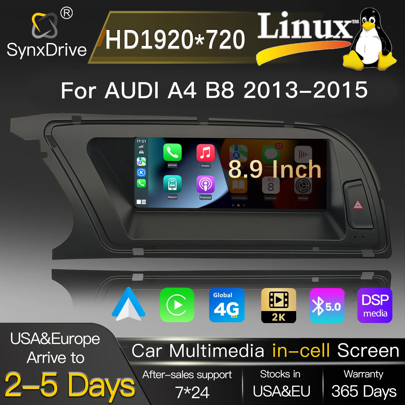 8.9“1920*720 Wirele…