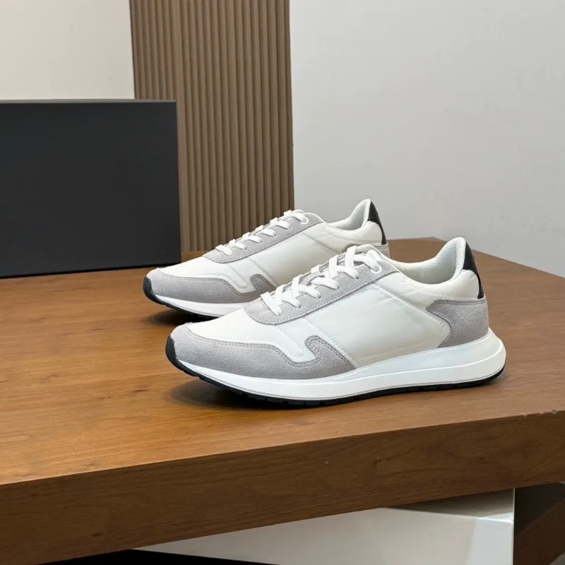 26FW New Bos* Men Casual Shoes Color Block Lace-up Low-top Comfort Breathable Versatile Sneakers Sports Shoes
