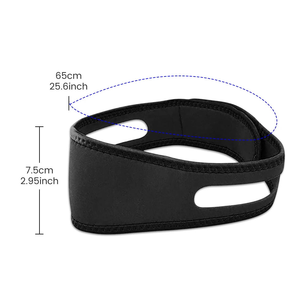 Anti Snore Chin Strap Nylon Elastic Breathable anti-Snoring Chin Belt Mouth Breathing Band Apnea Belt Improve Sleeping Care Tool