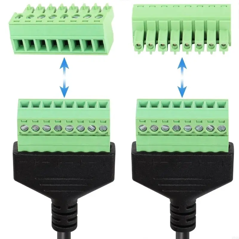 Cable extensión red RJ45 Pin Terminales Adaptador Transmisión velocidad rápida