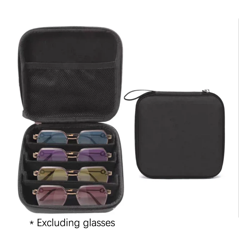 قابل للتعديل 4/7 فتحة حامل النظارات صندوق تخزين النظارات الشمسية المحمولة المنظم حامل تخزين مكبرة #2