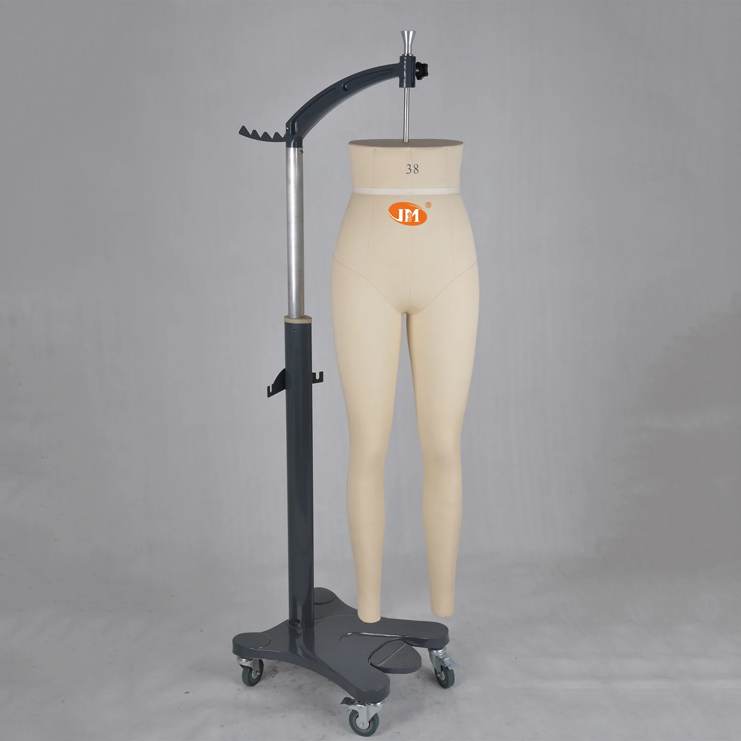 Professional Female Lower Body Dress Form High-End High Quality Fiberglass Strong White Wheeled Stand Natural Body Shape Sewing