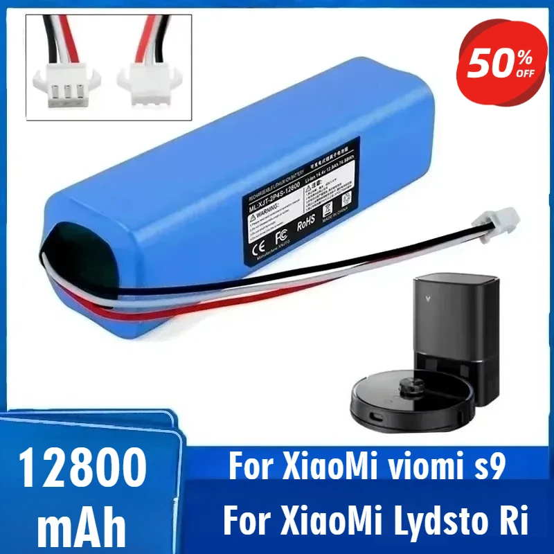 

Replacement for XiaoMi Lydsto R1 for Roidmi Eve Plus for Viomi S9 Robot Vacuum Cleaner Battery Pack Capacity Accessories Parts