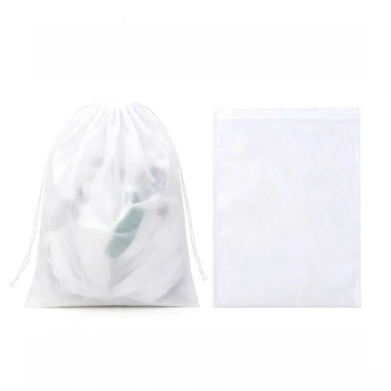 50Pcs Non‑Woven Shoe Storage Bags, Portable Breathable Dustproof Shoe Protector Pouches for Travel,Home & Outdoor Shoe Organizer