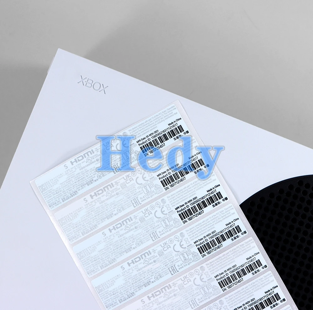 XBOX 시리즈 S용 XBOX 시리즈 X 콘솔 호스트 스티커 라벨용 2개