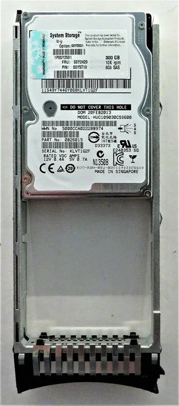 

00Y2501 00Y2429 00Y5719 300G 10K SAS 2.5 6GB V3500 V3700 hard drive HDD