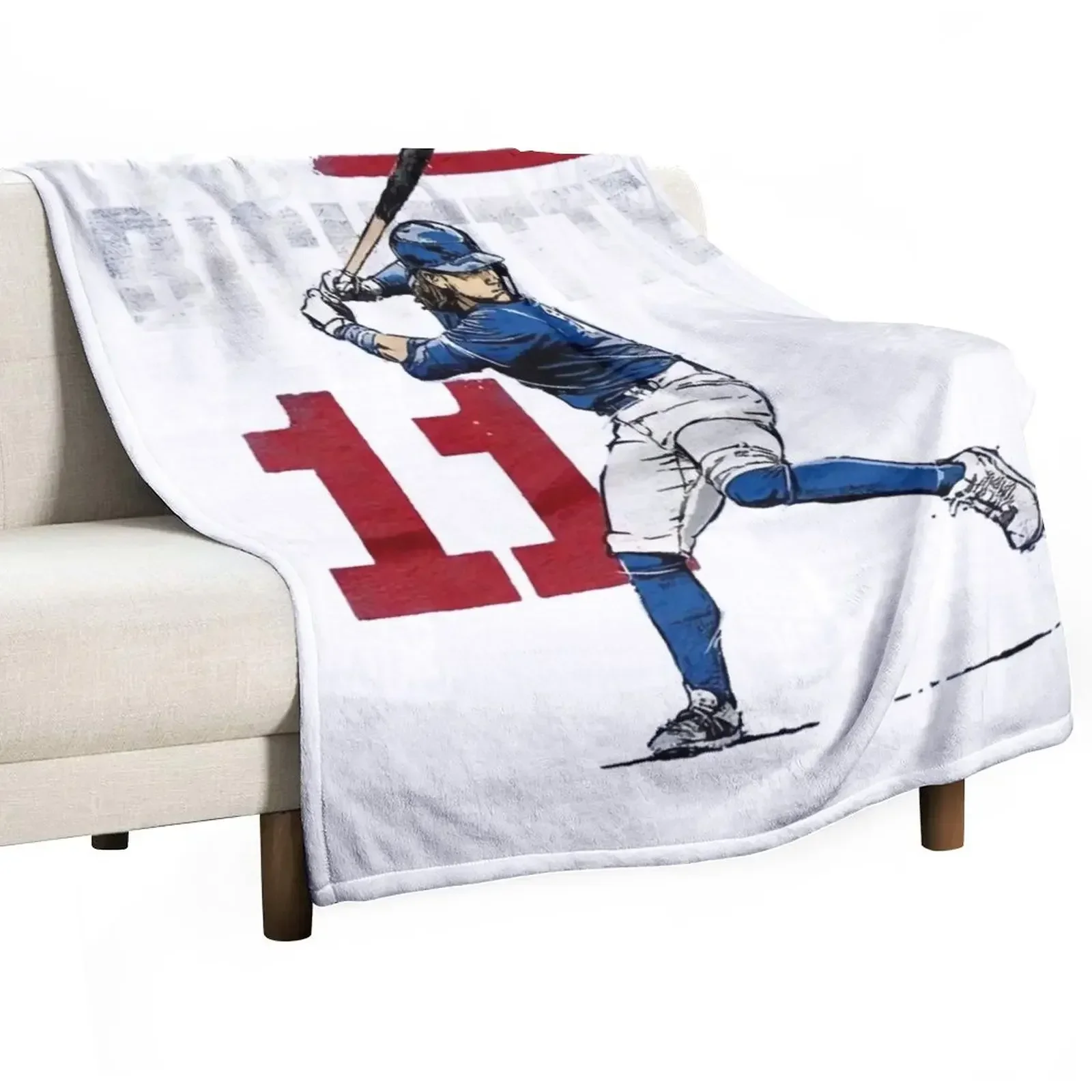 Bo Bichette Essential Throw Blanket Personalized Gift Tourist Blankets