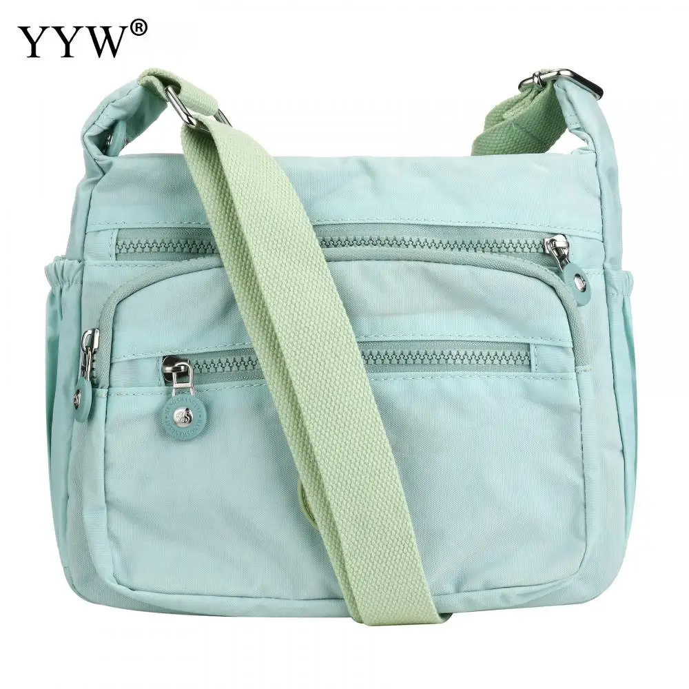 Multi-Pocket Casual Crossbody Bag For Women, Nylon Waterproof Adjustable Strap Travel Messenger Bags Shoulder Bags And Purses