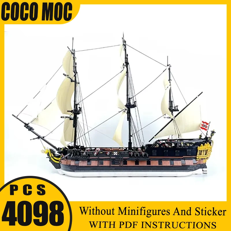 

Модель военного корабля Moc, строительные кирпичи, Королевский военно-морской сосуд, технология трехзуба, модульные блоки, подарок, рождественские игрушки, набор «сделай сам», сборка