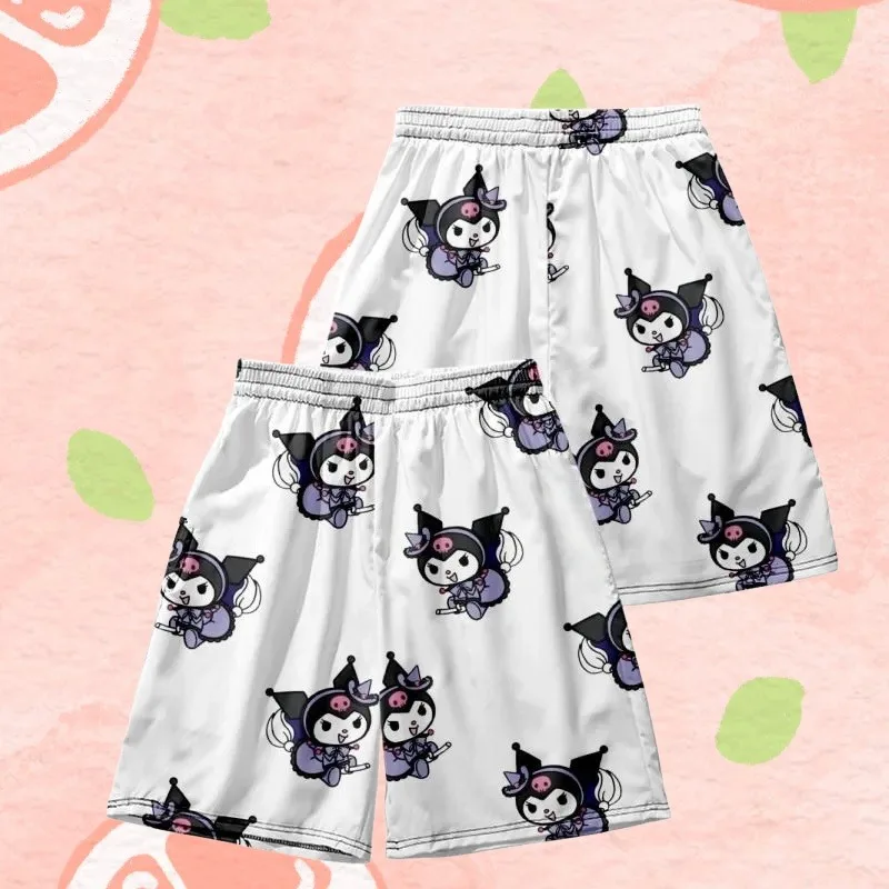 

MOTO-Sanrio Летние шорты для мальчиков и девочек Быстросохнущие пляжные шорты с героями мультфильмов