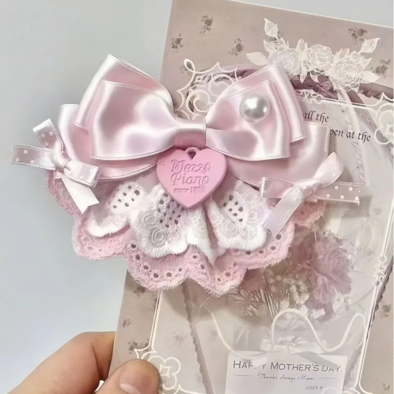New Sweet Pink Bow Skirt Love Hair Clip Cute Girl Hairpin Side Clip Duck Billed Clip Women Accessories Festival Gift Wholesale