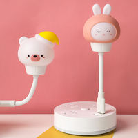 GGbingo LED Night Light Cute Cartoon Bear Rabbit Pet Modeling USB Plug-in Pets Night Lamp for Bedroom Children Decoration