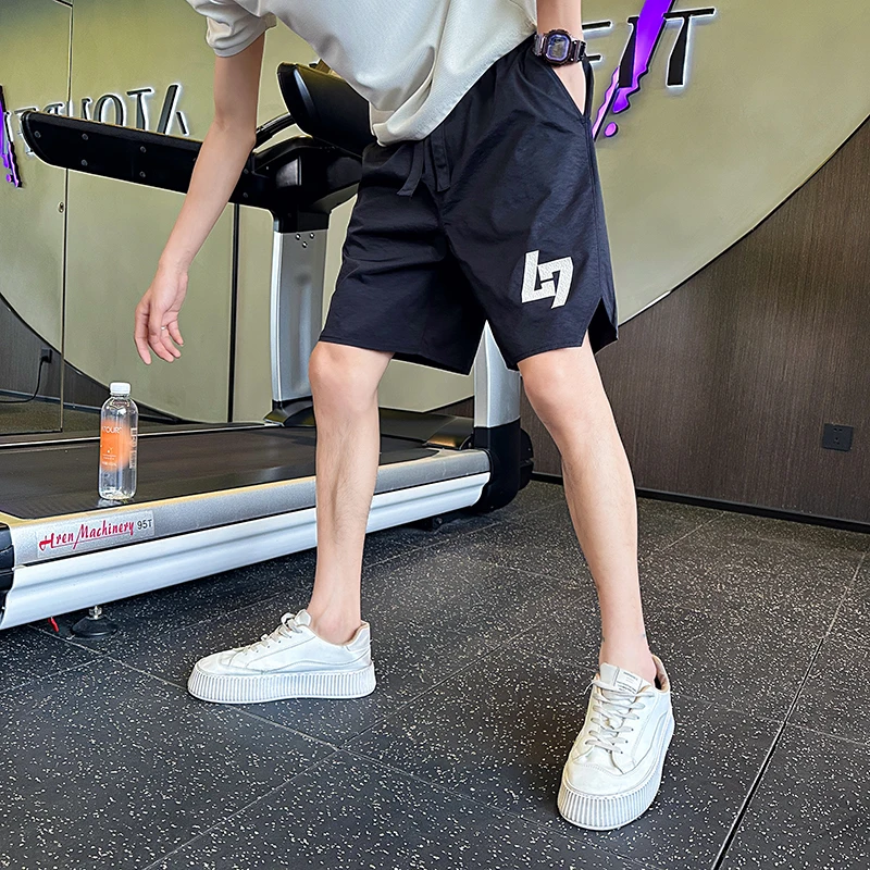 

XS Straight Leg ort Pants Men's Beach Casual Trousers Five-Point Pants Youth Active Sle Nylon Polyester Spandex Blend