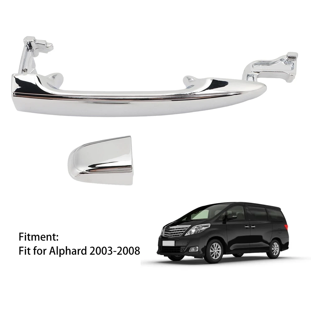 Maniglia esterna per porta scorrevole posteriore cromata sinistra destra adatta per Toyota Alphard 2003-2008 69230‐58010—L49A
