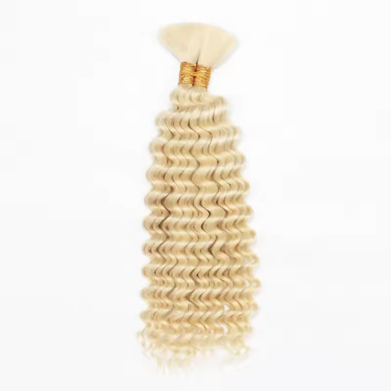 Human Braiding Hair Deep Wave Bulk for Braiding No Weft Deep Curly Braiding Hair for Boho Braids Brazilian Virgin Human Hair - Image 9