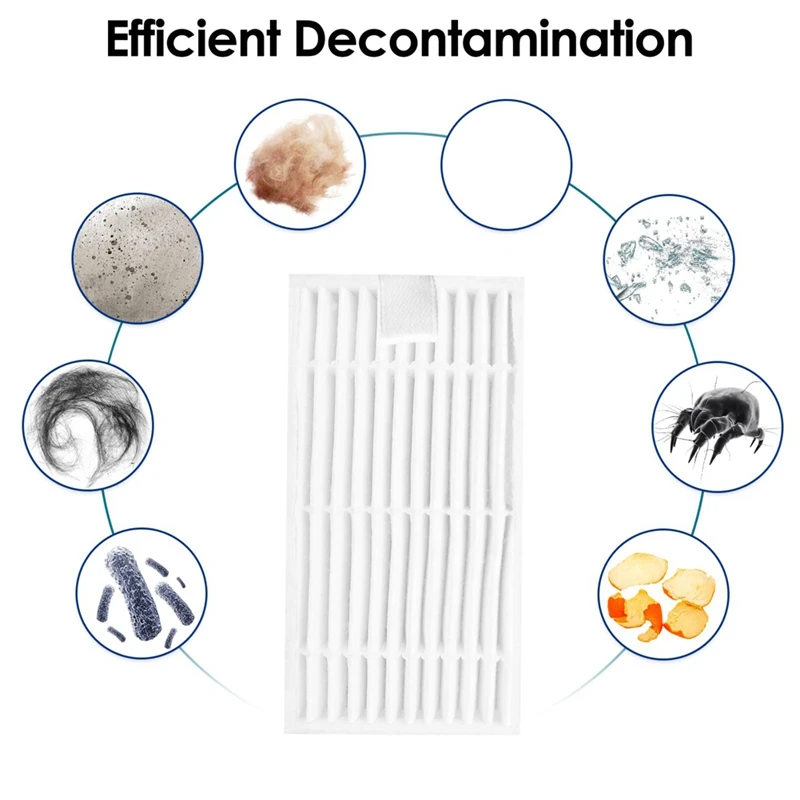14pcs Seiten bürste Hepa Filter für ilife v5 x5 für Panda x500 für ecovacs cr120 x600 Staubsauger Ersatzteile