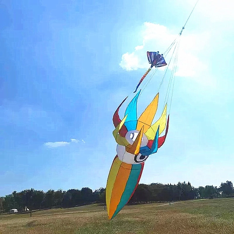 Livraison gratuite cerf-volant carotte calmar cerf-volant jouets de plein air cometas professionnelles cerf volant enfants do basenu ripstop 	   poignée pédale amusante