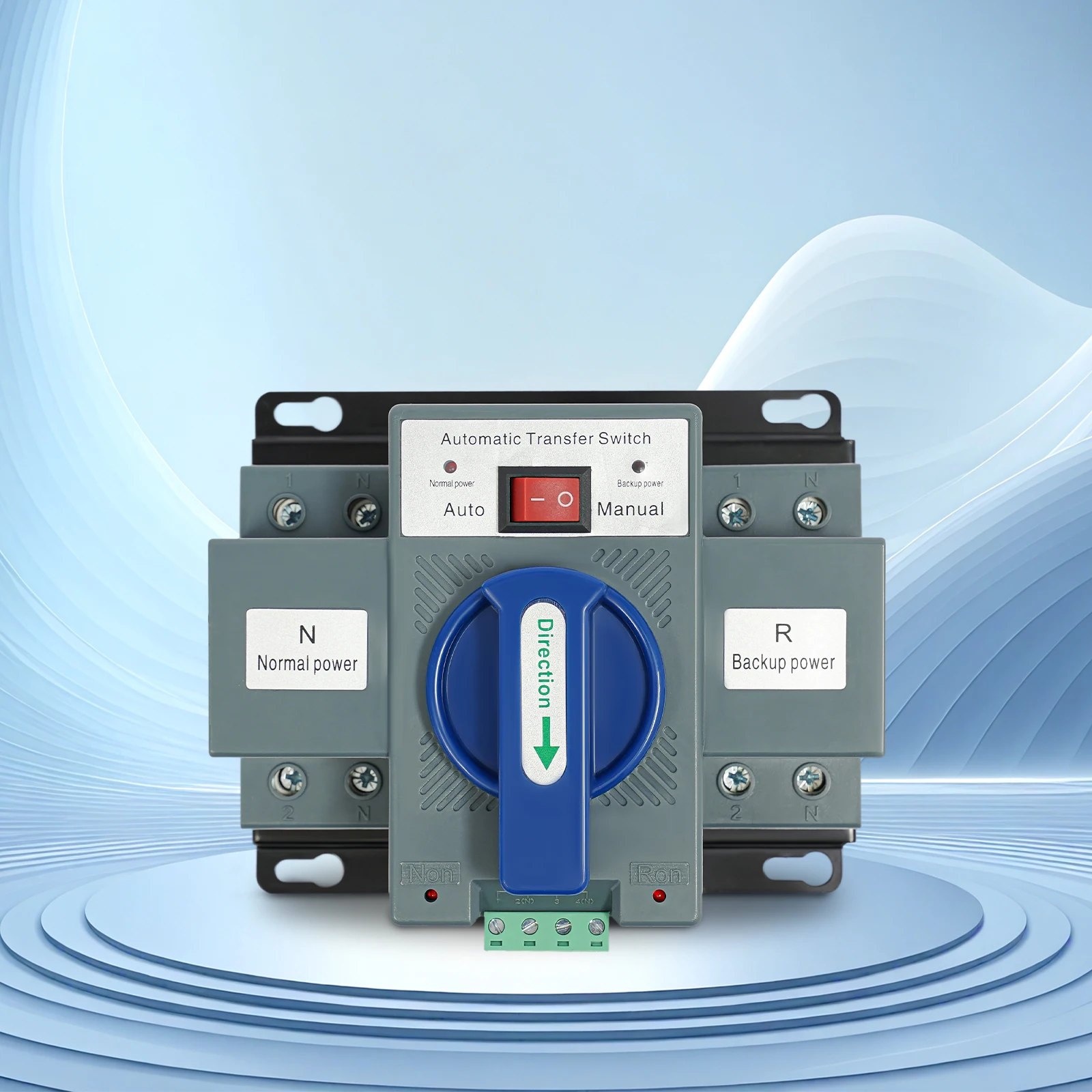 Dual Power Automatic Transfer Switch, 63A 2P 110V Generator Changeover Switch Tool, Electronic Power Circuit Breaker Controller 50HZ/60HZ