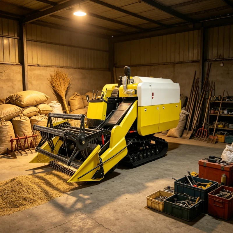 Customized Hot Sale 110HP Combine Harvester, Fast Speed Multifunctional Farm Machine for Rice, Wheat and Corn Harvest