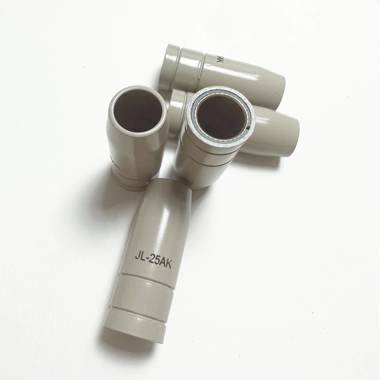 1/2/5/10 PCS 25AK Coated Protective Gas Nozzle Pure Non-Stick European Airless Protective Cover for MB MIG MAG Welding Torch 230