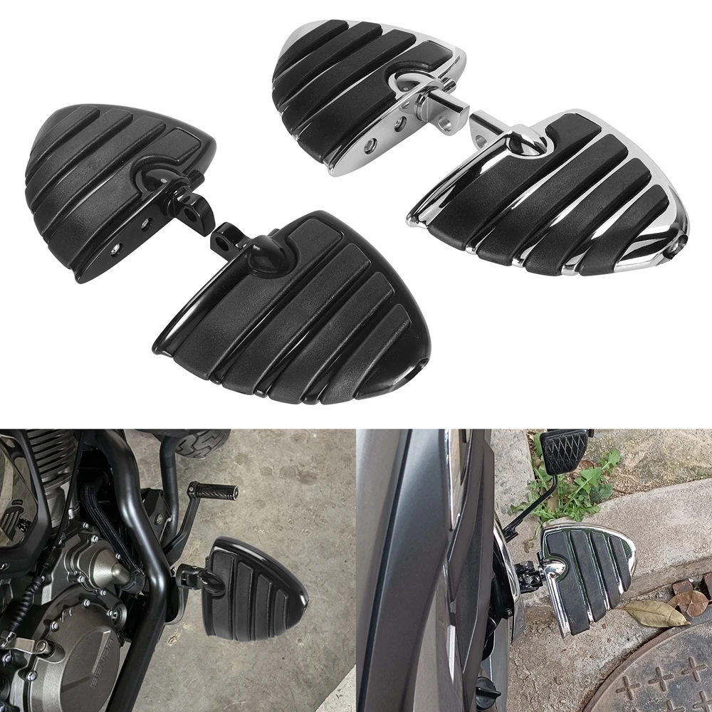 

1-1/4" Motorcycle Foot Pegs Footpegs For Harley Road King Electra Street Glide Highway Footrests Universal