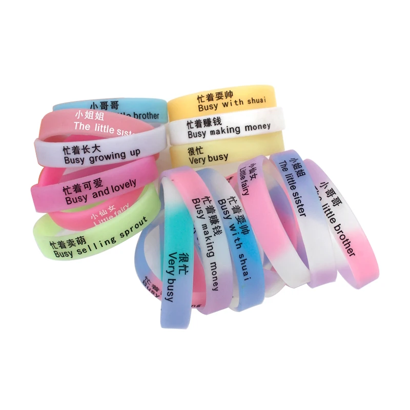 1 Stück graviert personal isierte benutzer definierte Armband sos id Armband Telefon nummer Silikon DIY Band für Geburtstags feier Ereignisse Anti-Lost – Detail 31