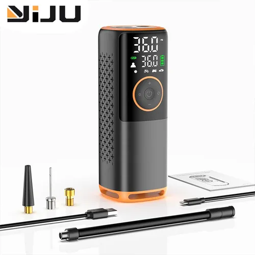 Compresor de aire portátil para inflar neumáticos de 160 PSI con manómetro de neumáticos para neumáticos de coche, bicicleta, motocicleta, pelotas, etc.