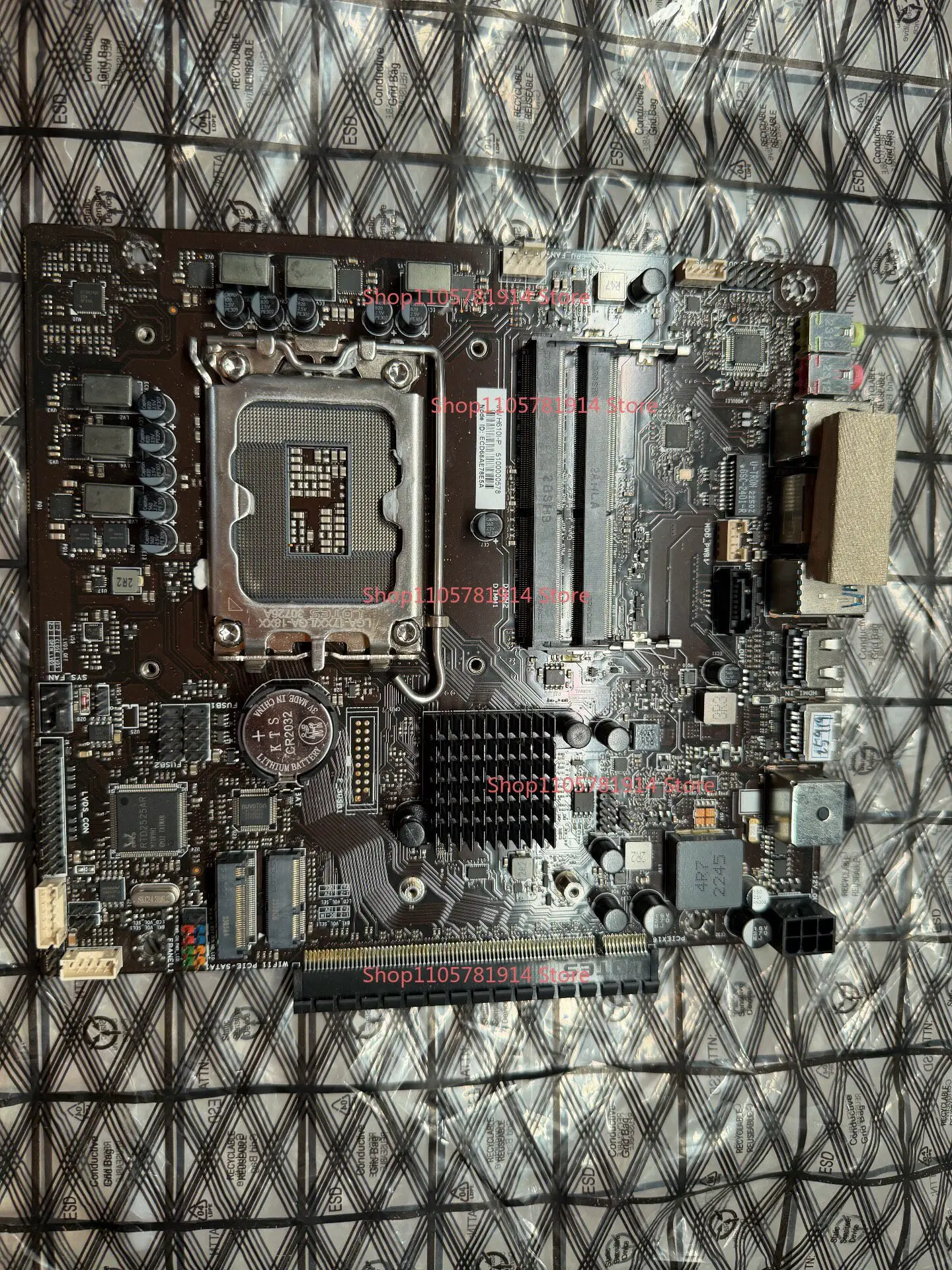 For H610I-P Jiewei Ultra-thin Main Board 17 × 19 Small Main Board