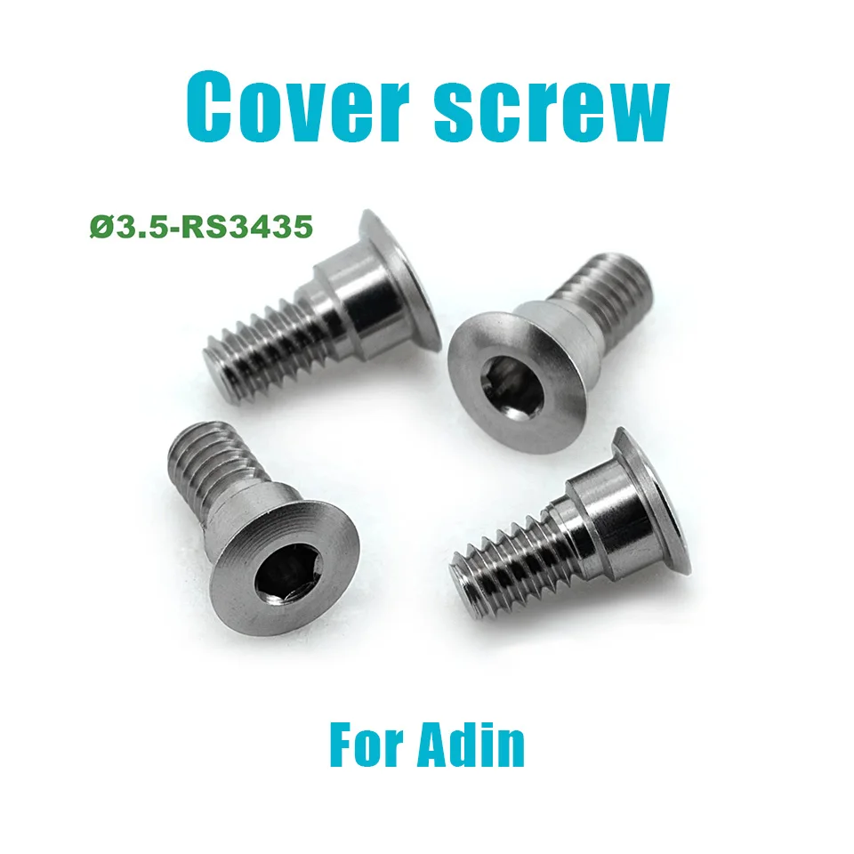 10Pcs Titanium Cover Screw Compatible with Adin Dental Implant System Prosthetic Abutment Components Lab Dentistry Hardware