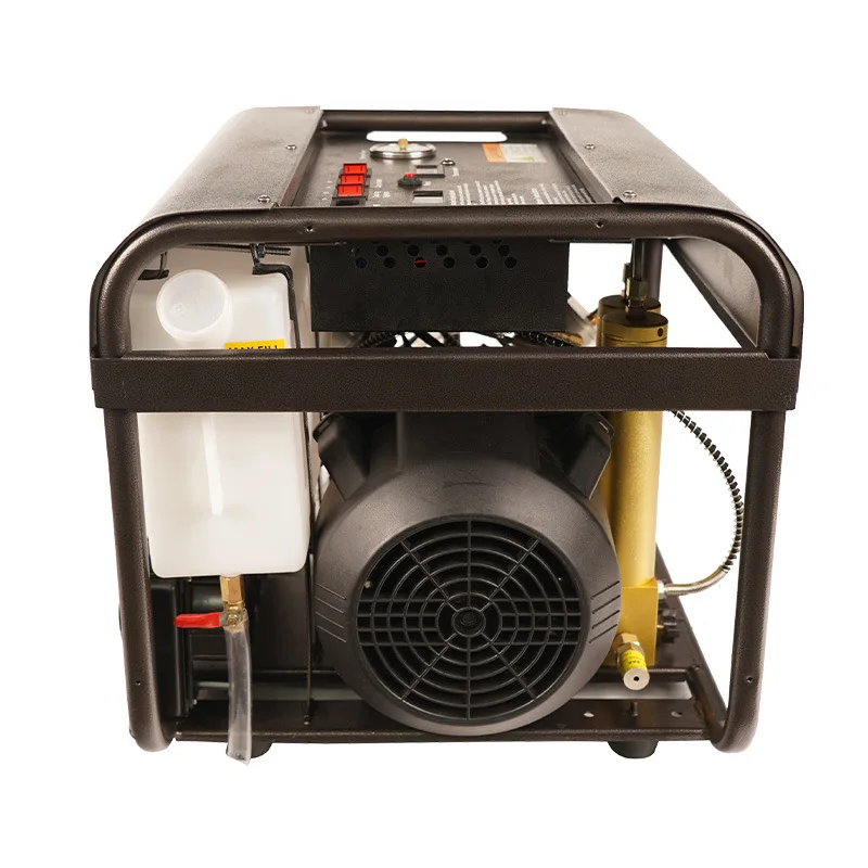 300Bar 4500Psi PCP Compressor - High Pressure Air Pump with Dual Cylinder, 5L Tank & Integrated Fan Filter for Inflation view 3