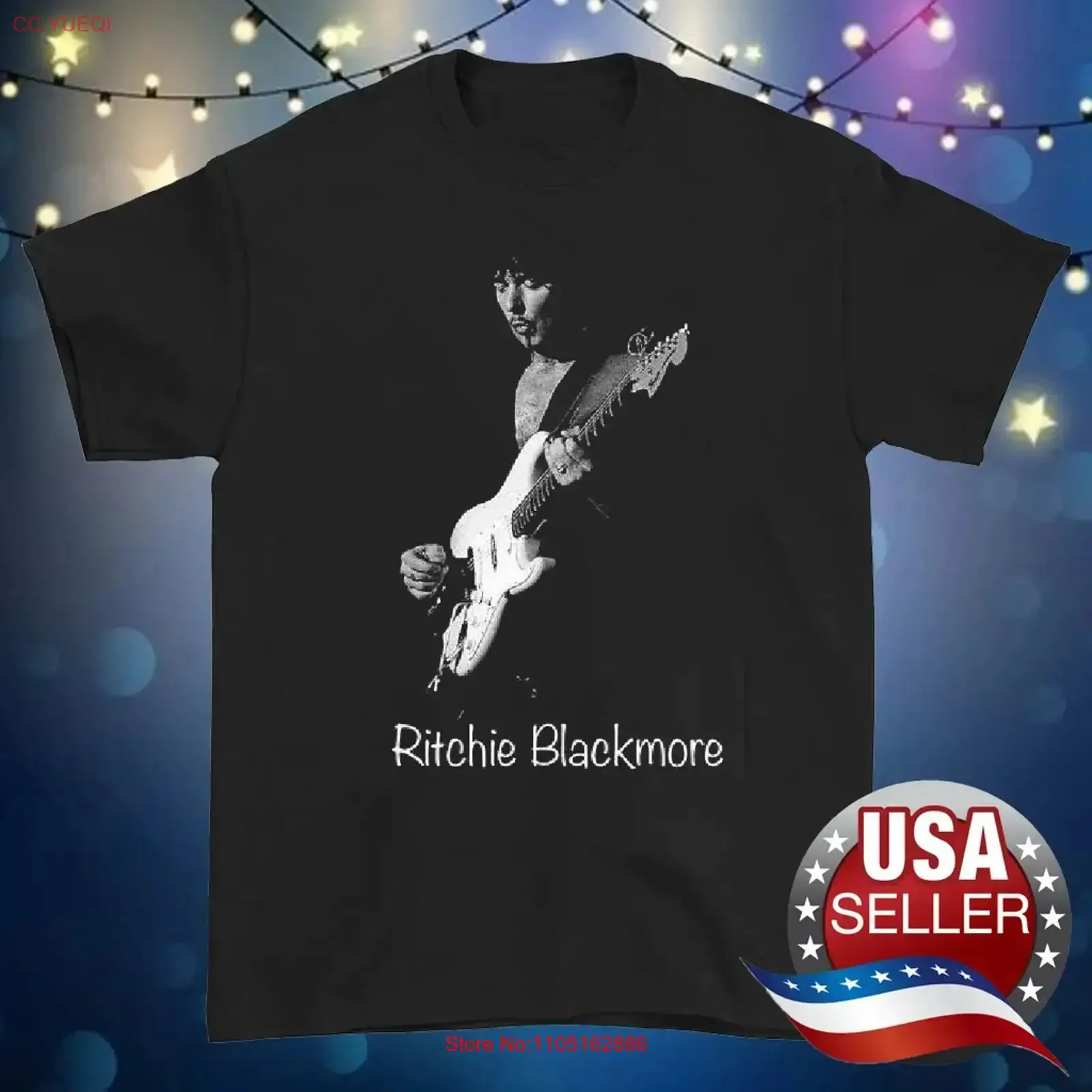 Ritchie blackmore profundo roxo arco-íris t camisa preto s 5xl 1pt282 vintage lavado topo para uso diário macio e confortável