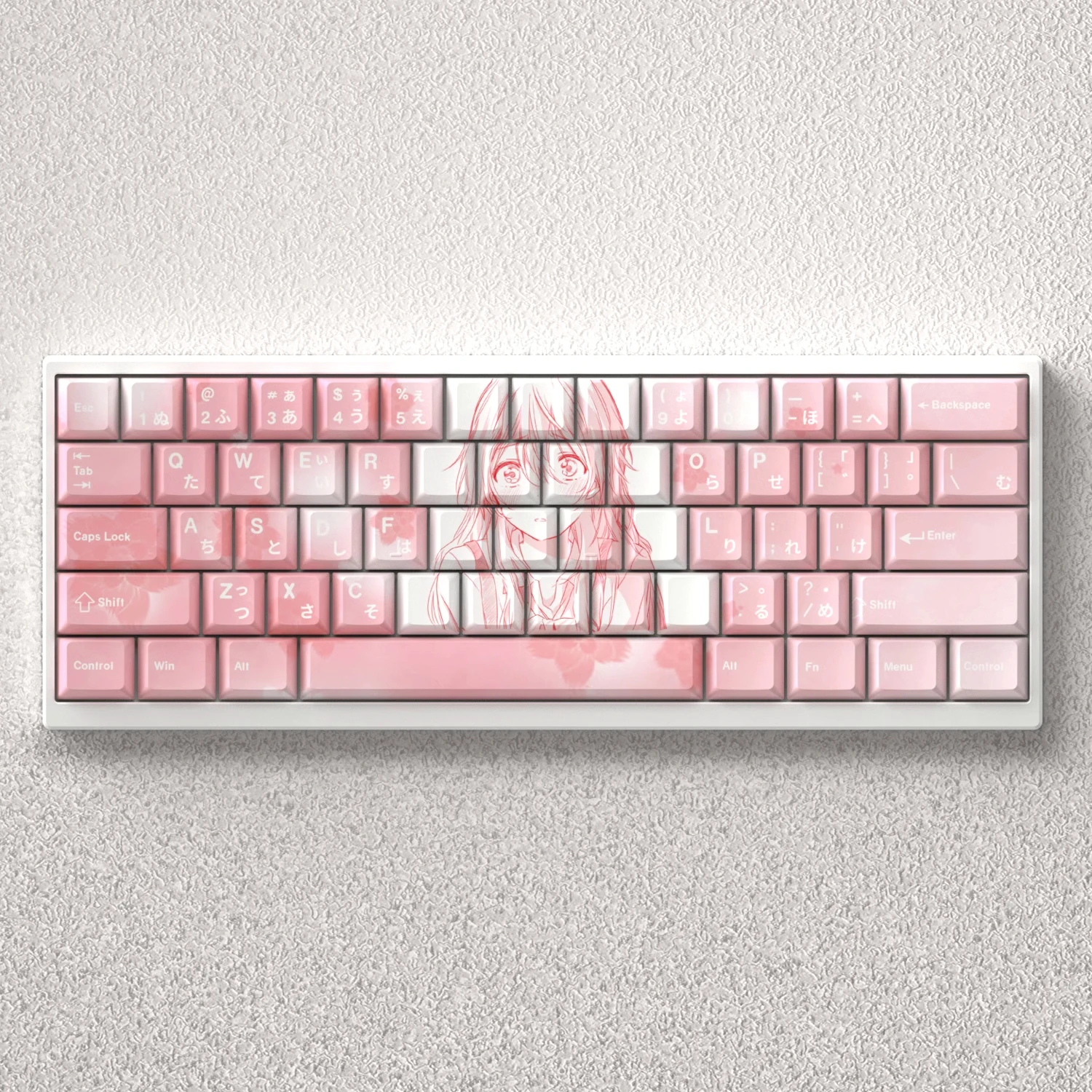 

Anime Japanese Keycap PBT 73 Key Personalized Keycap Gradient Color Adaptation 60 65 68 Mechanical Keyboard Configuration File